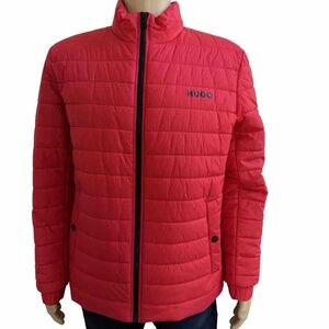 Hugo Boss Benti2221 Quilted Puffer Jacket Red Men Slim Fit XL